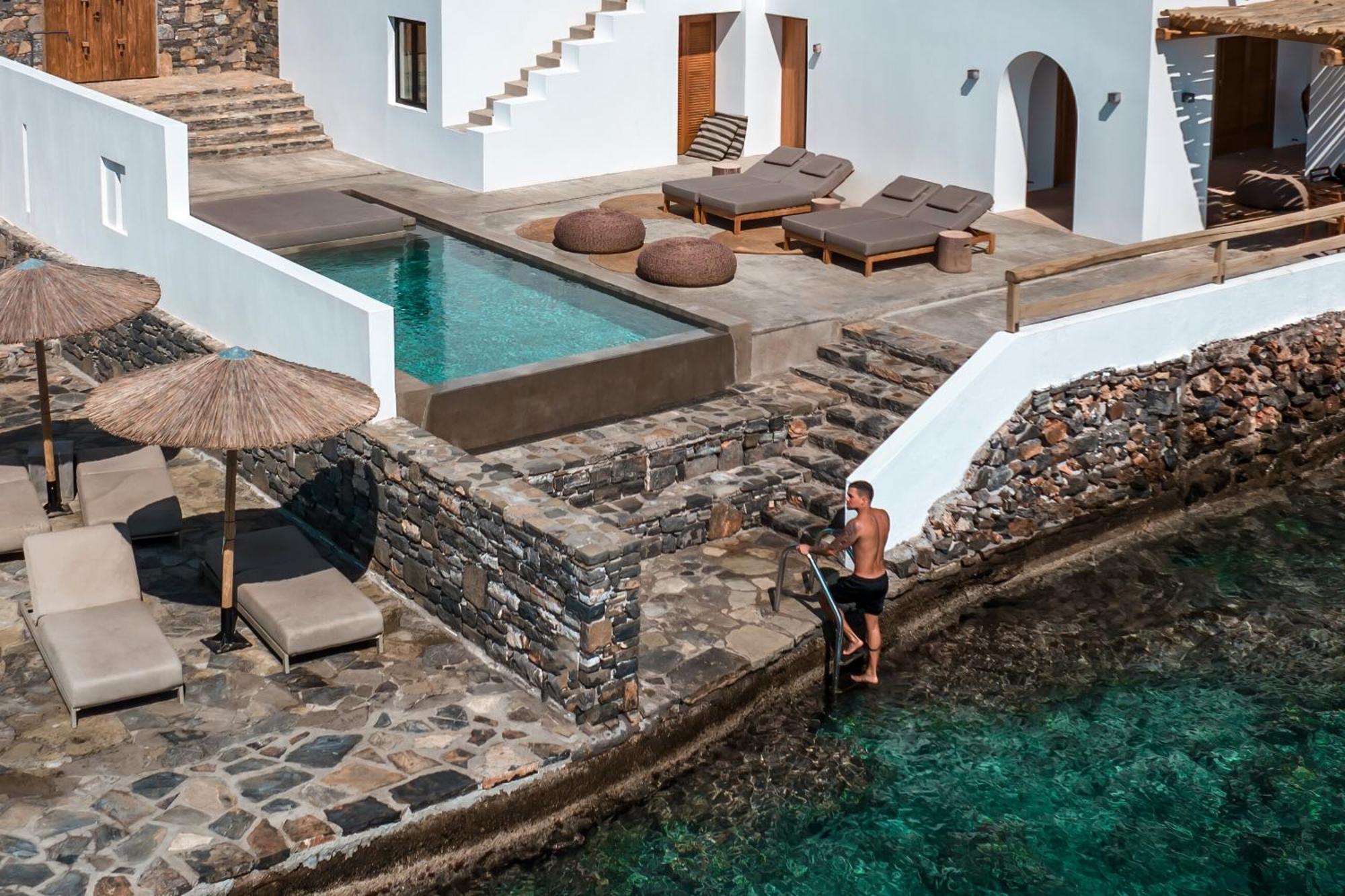 Minos Beach Art Hotel, A Member Of Design Hotels Agios Nikolaos Exterior foto