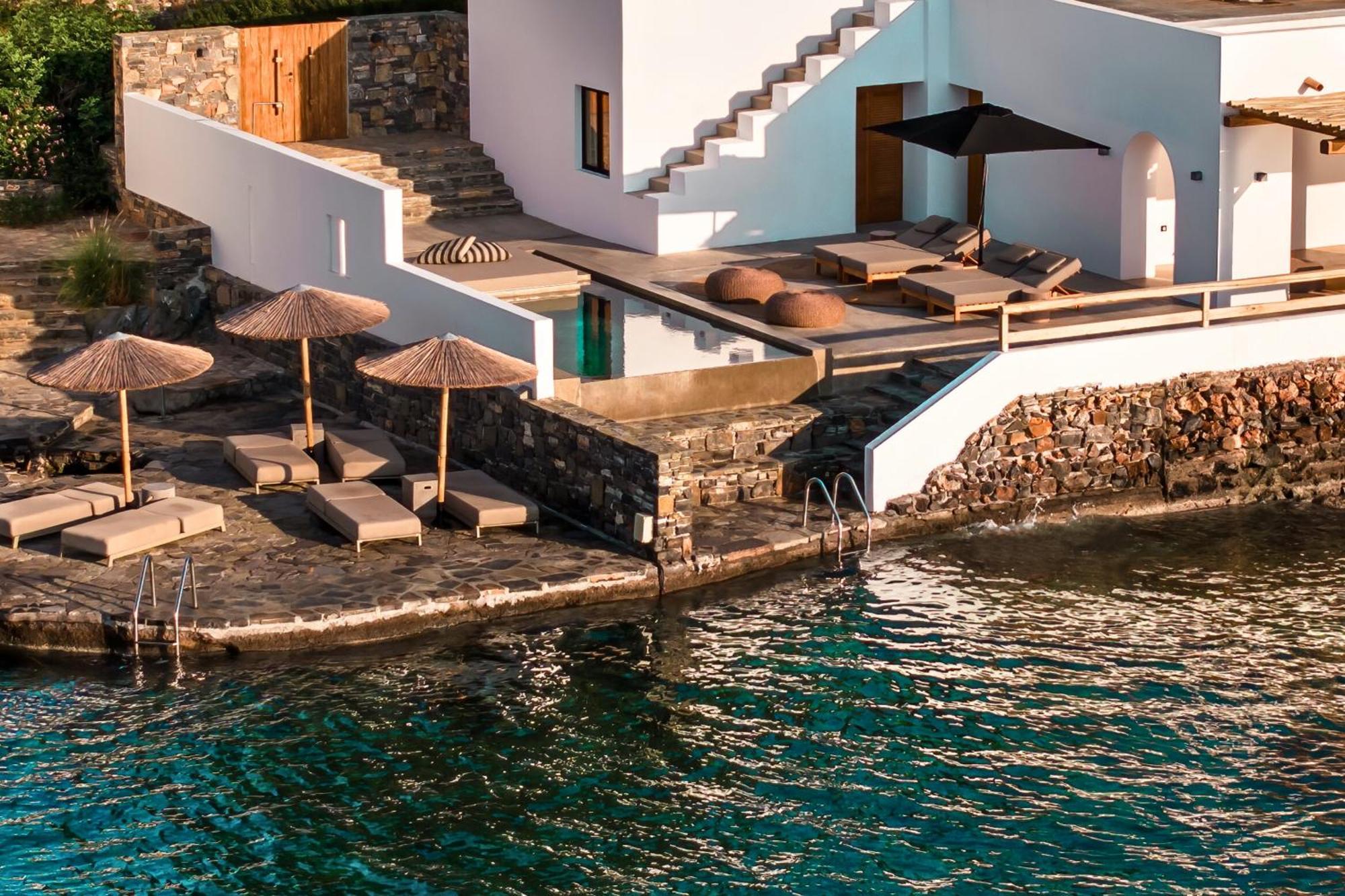 Minos Beach Art Hotel, A Member Of Design Hotels Agios Nikolaos Exterior foto